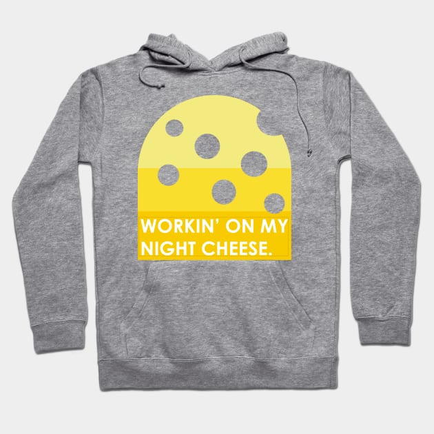 Working on My Night Cheese Liz Lemon 30 Rock Funny t-Shirt Hoodie by TV Tees Co